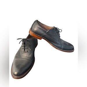 Aston Grey Men’s Bandino Black Leather Oxford Shoes Size  9.5